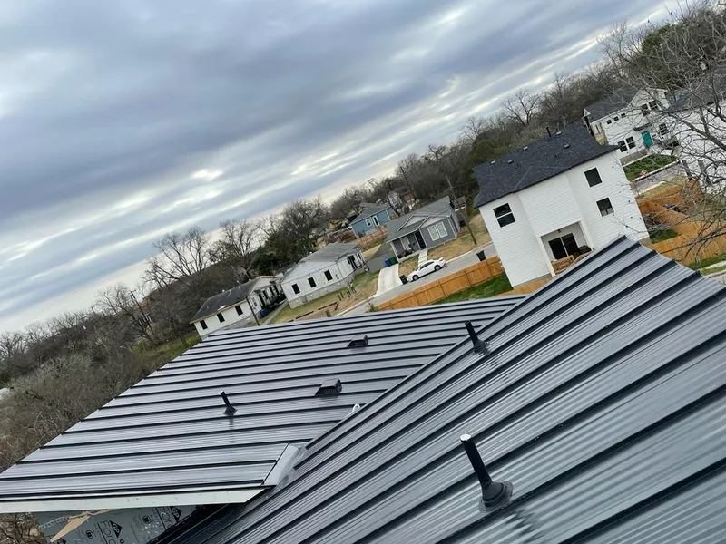 Standing seam metal roof panels with vents for Skylight Repair in King City